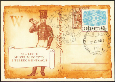 Cp 499 [KO56 056, KO71 001] 50 lat Muzeum Poczty (1)